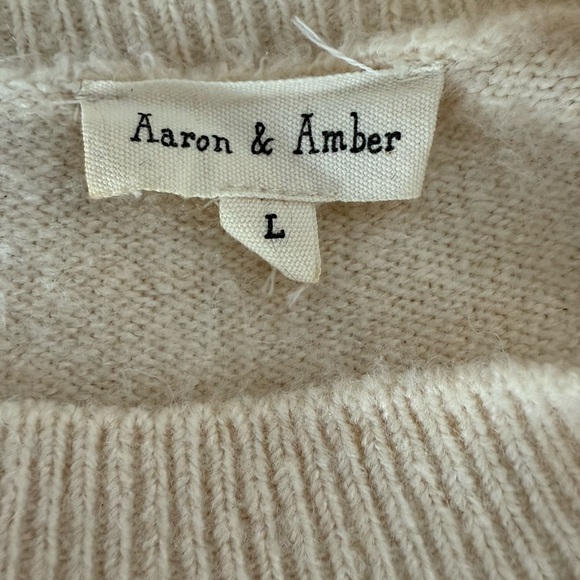 Heart Patterned Cream Sweater - Picture 2 of 4